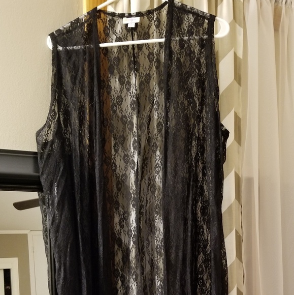 LuLaRoe Tops - Lula Roe black lace Joy LuLaRoe Tops - Lula Roe black lace Joy